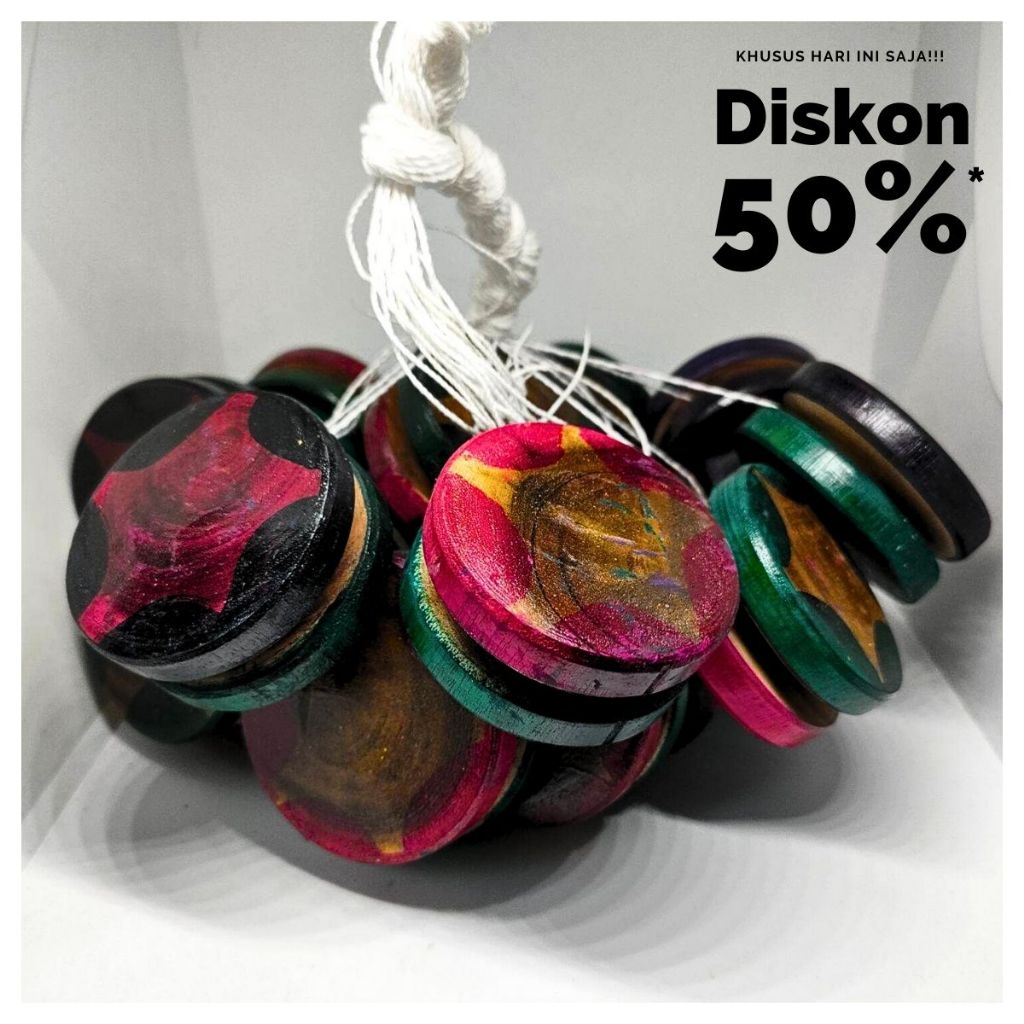 ❤[PROMO MURAH]❤  YOYO KAYU MAINAN YOYO JADUL YOYO KAYU MOTIF | MAINAN TRADISIONAL/MAINAN JADUL/YOYO 