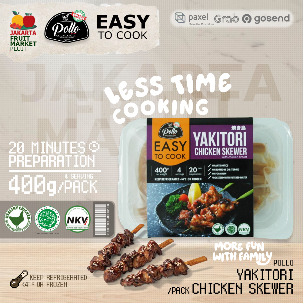 

POLLO YAKITORI CHICKEN SKEWER sate dada ayam jepang