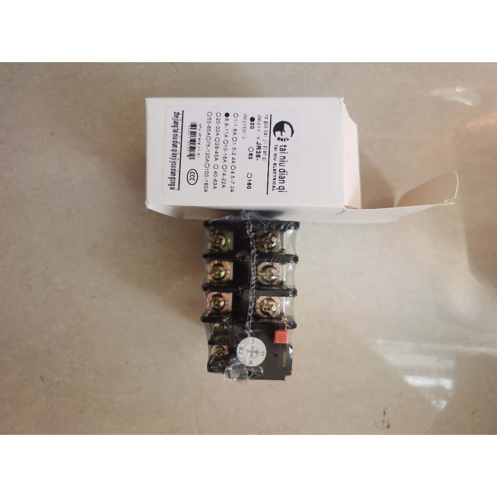 Relay Protector JR36-20 6.8-11A - Thermal Relay Tai Niu Electrical