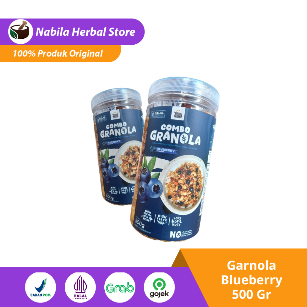 

Granola Blueberry - Cemilan Sehat Untuk Diet - 500Gram
