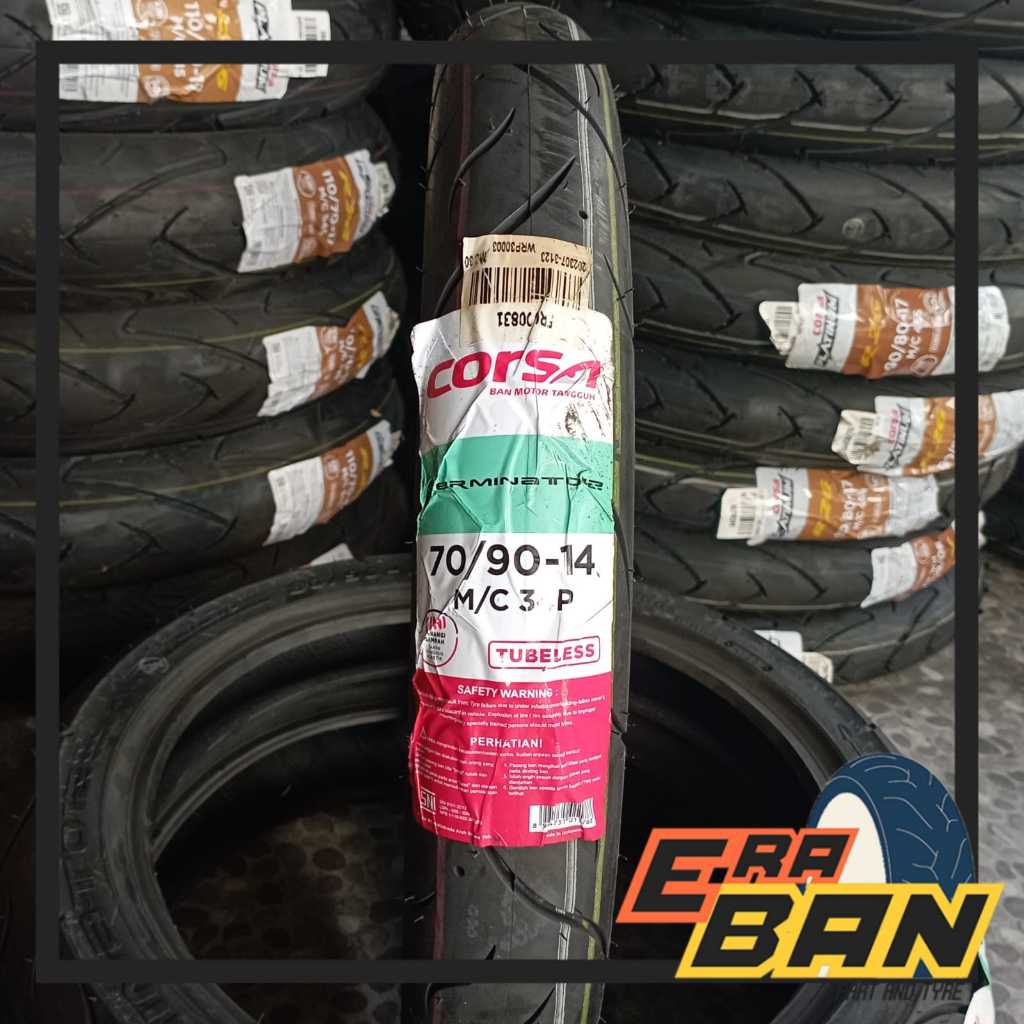 BAN LUAR CORSA TERMINATOR 70 90 RING 14 TUBELESS
