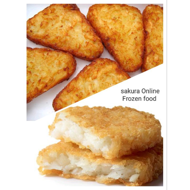 

Kentang asli hyfun hash brown triangle / kentang katsu / kentang goreng rasa resto termurah