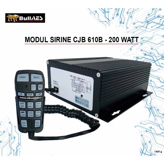 Modul Sirine Emergency Horn CJB 610B Modul Only 200 Watt