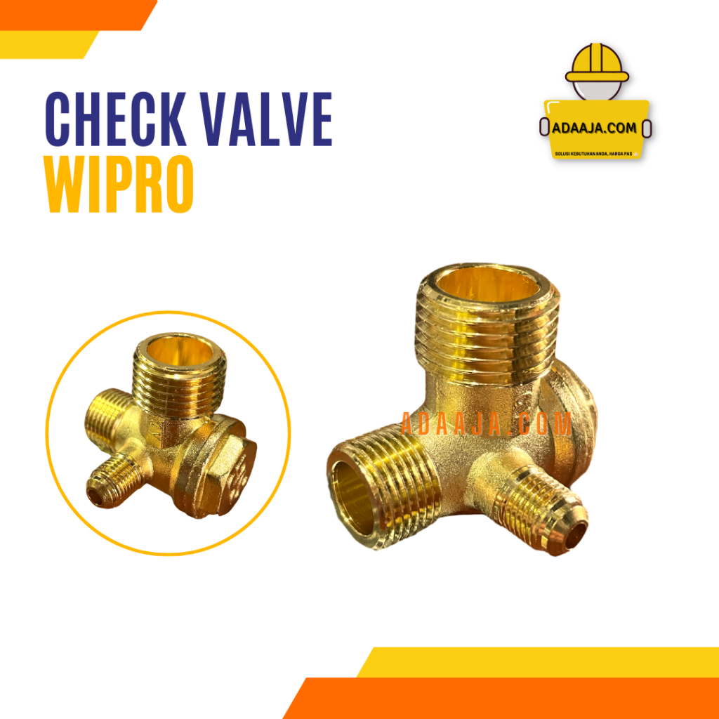 Check Valve Nepel Klep Kompresor Unilateralism Valve Wipro 3/4 1 2 HP