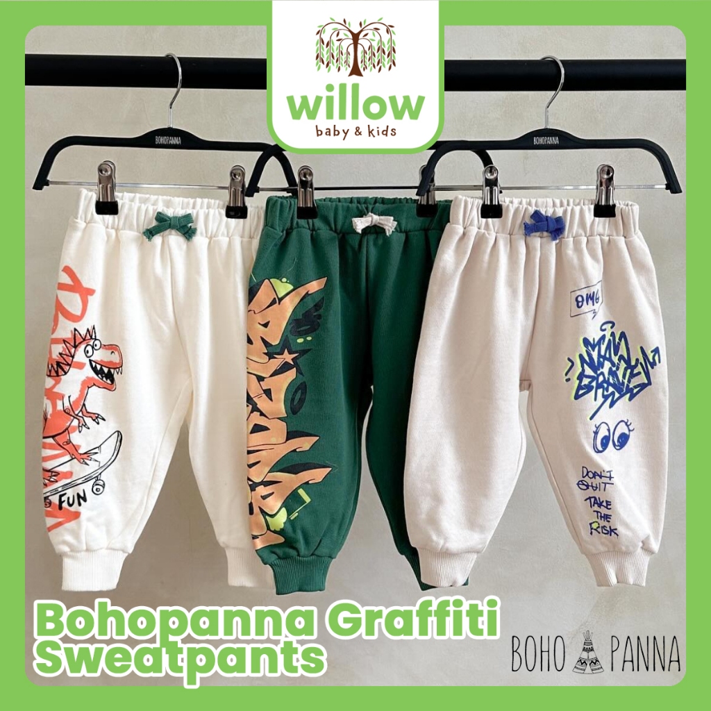 Celana Panjang Anak - Bohopanna Graffiti Sweatpants
