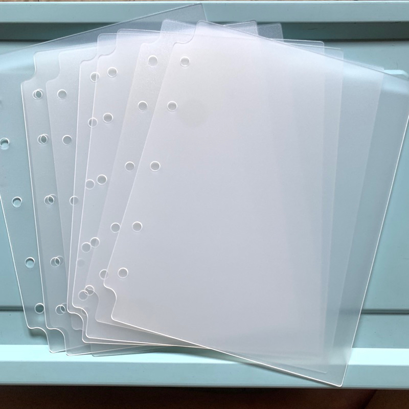 

A5 Binder Divider / Pembatas Buku Binder A5 / A5 Binder Separator / A5 Mika Keras