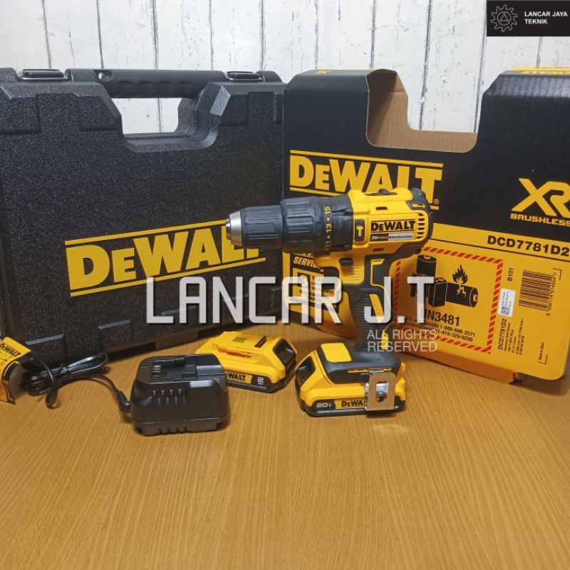 DEWALT DCD7781 IMPACT HAMMER DRILL CORDLESS BRUSHLESS BOR BETON DEWALT 13 MM DCD 7781