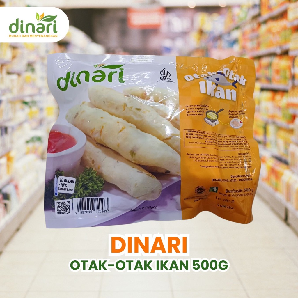 

DINARI OTAK-OTAK IKAN 500G / OTAK-OTAK KHAS CIANJUR / OLAHAN IKAN OTAK-OTAK / DINARI / OTAK-OTAK IKAN DENGAN SAYUR