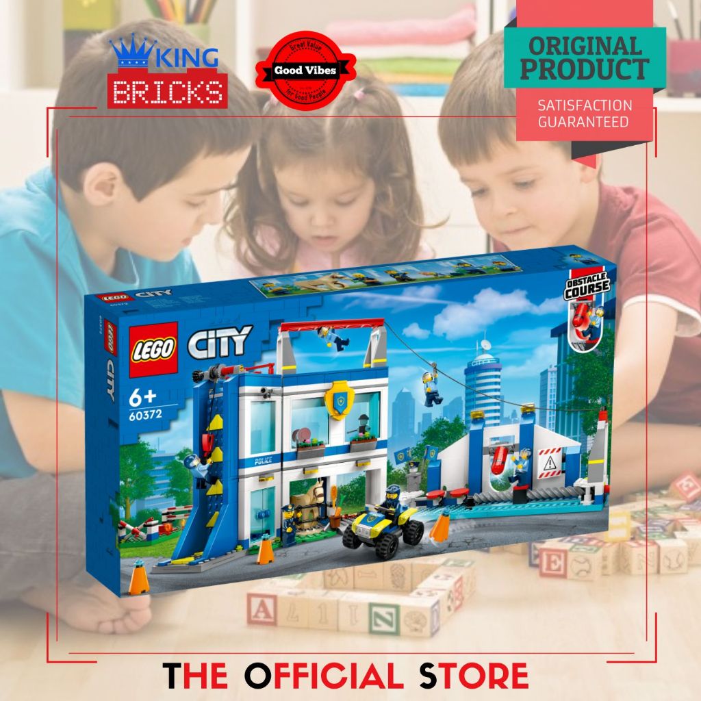 LEGO Original CITY 60372 Police Training Academy - Mainan Anak Edukasi Mobil Akademi Polisi