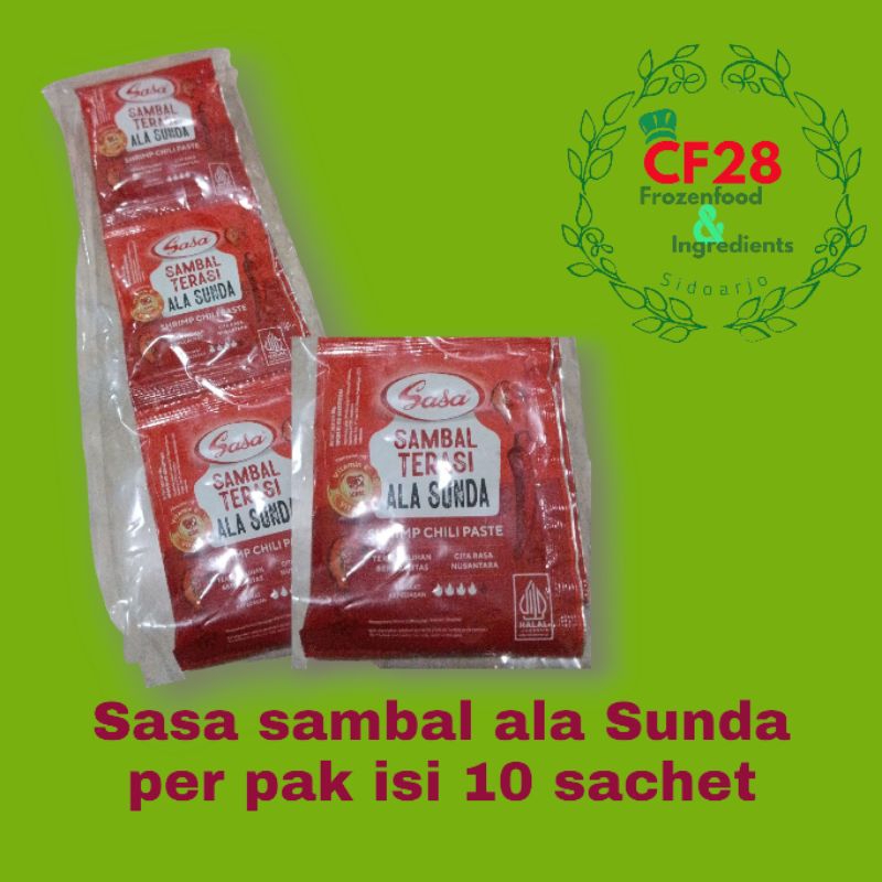 

Sambal terasi sachet Sasa belibis Finna