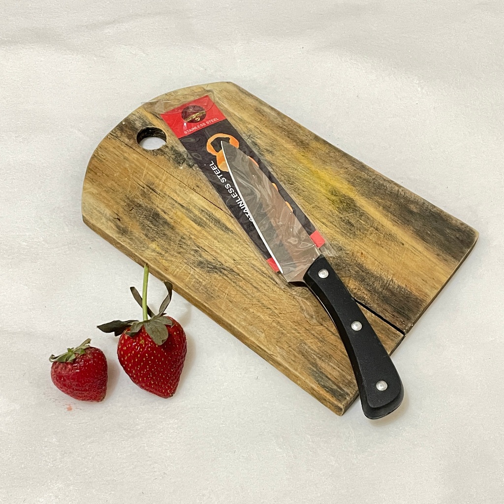 Pisau Daging QJ  Pisau Dapur/Buah/ Sayur/ Daging Stainless QJ Plastik