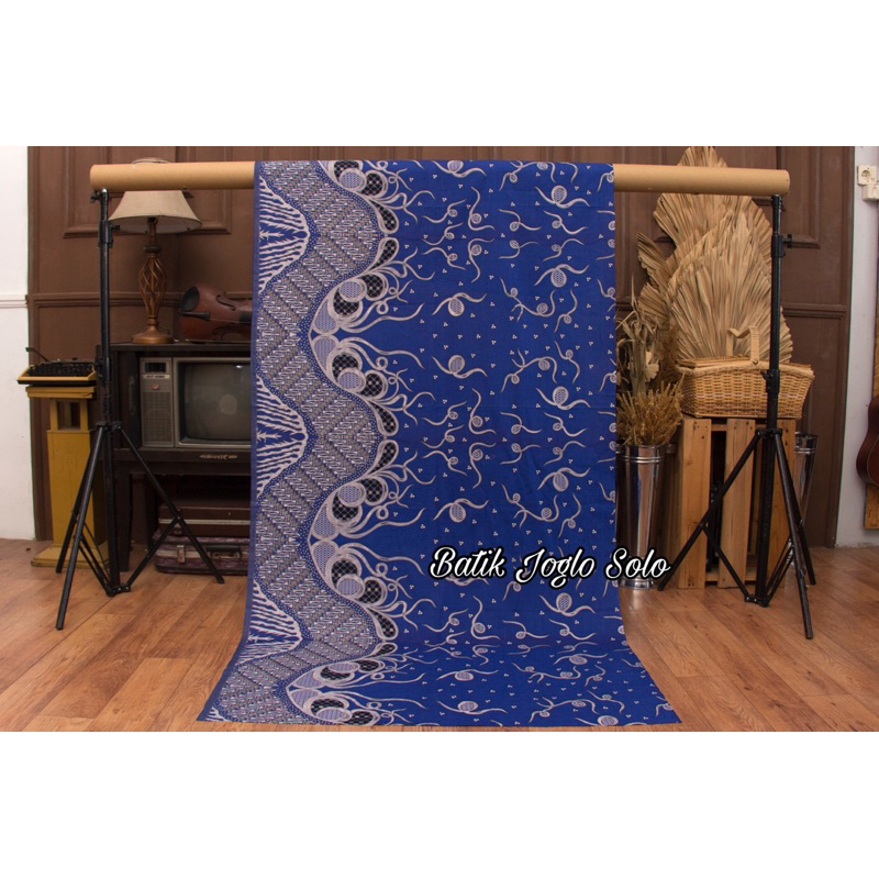 Kain Batik OYOT BIRU Bahan Rok / Bahan Rok Lilit / Bahan Rok Span / Bahan Tunik / Bahan Gamis / Baha