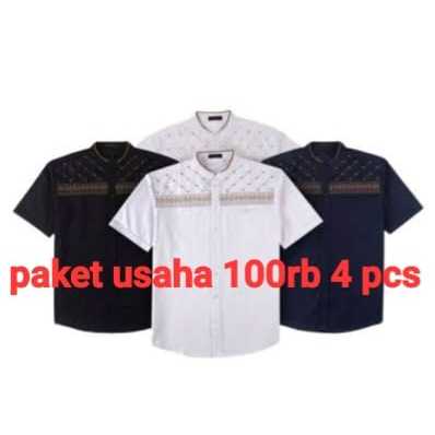 Paket usaha 100rb 4 PCS Baju koko bordir dewasa - Baju koko Jasuke