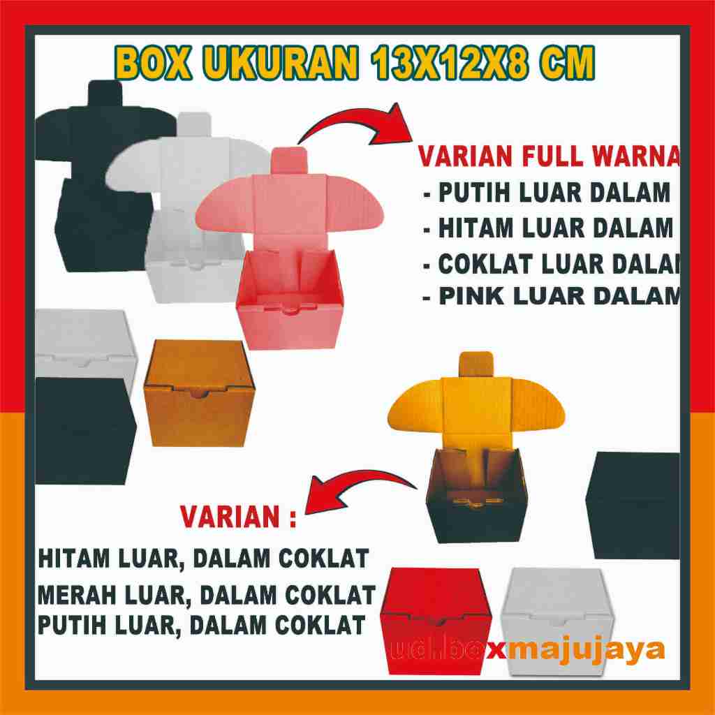 

Box 13x12x8 Cm / Box Lipat Depan / Box Accesories /Kardus Polos