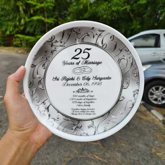 Kado Anniversary Kado Pernikahan Piring Cetak