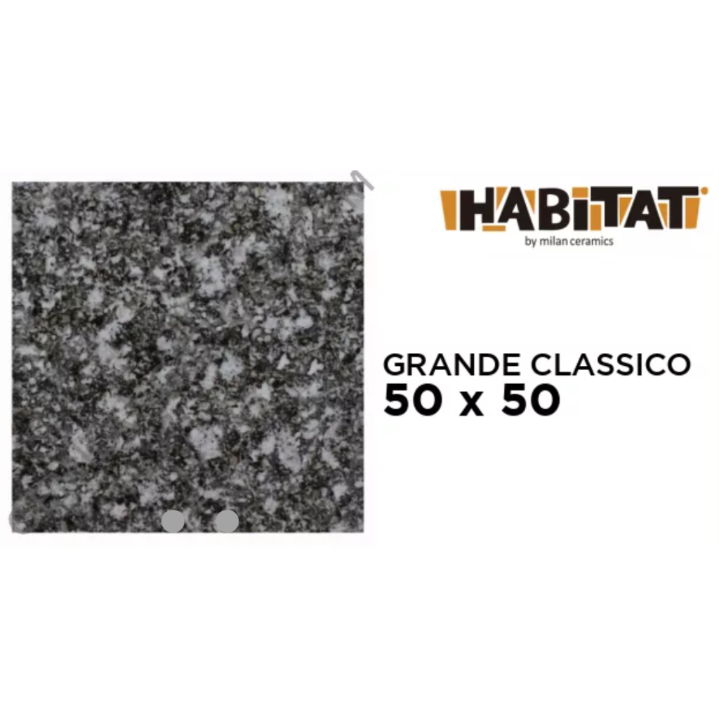 GRANDE CLASSICO UK.50X50 ABU GLOSSY LANTAI KERAMIK MILAN HABITAT TILES