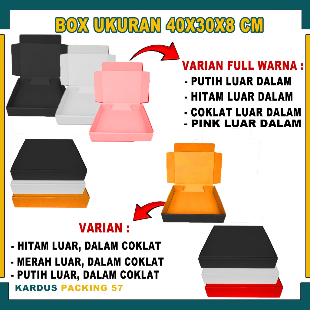 

Box 40x30x8 Cm / Box Lipat Depan / Box Hampers