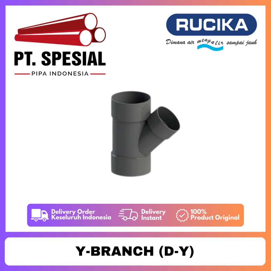 Tee Y PVC D Rucika / Vlok Tee Y PVC Rucika / Y Branch PVC / Y Brand D - 09