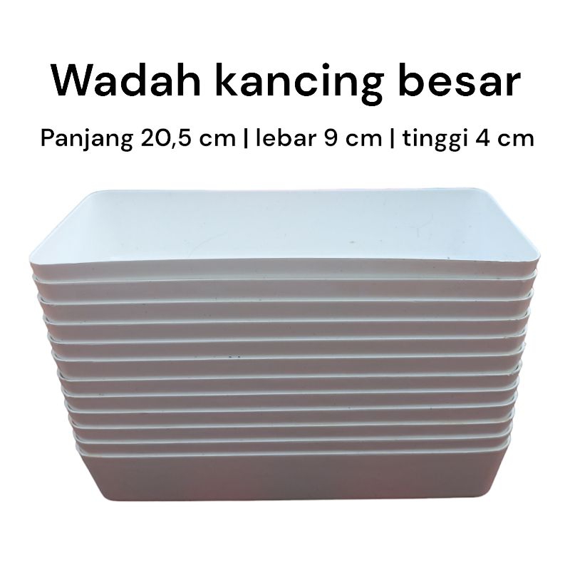6 pcs wadah tempat kancing baut mur sparepart  besar panjang 20,5 cm harga grosir murah