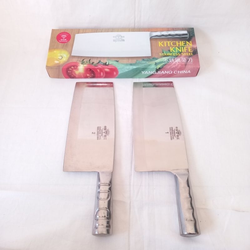 Golok Daging, Chopper Knife, Golok Cincang Daging, Golok Dapur Stainless (DIAMOND)