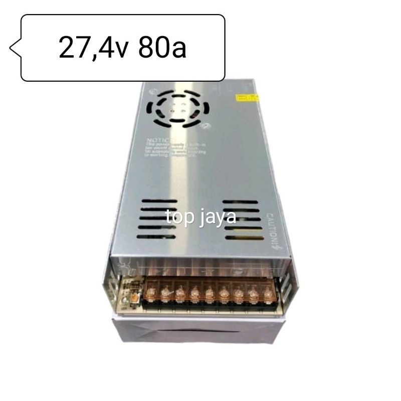 POWER SUPPLY TOP JAYA 27,4V 80A