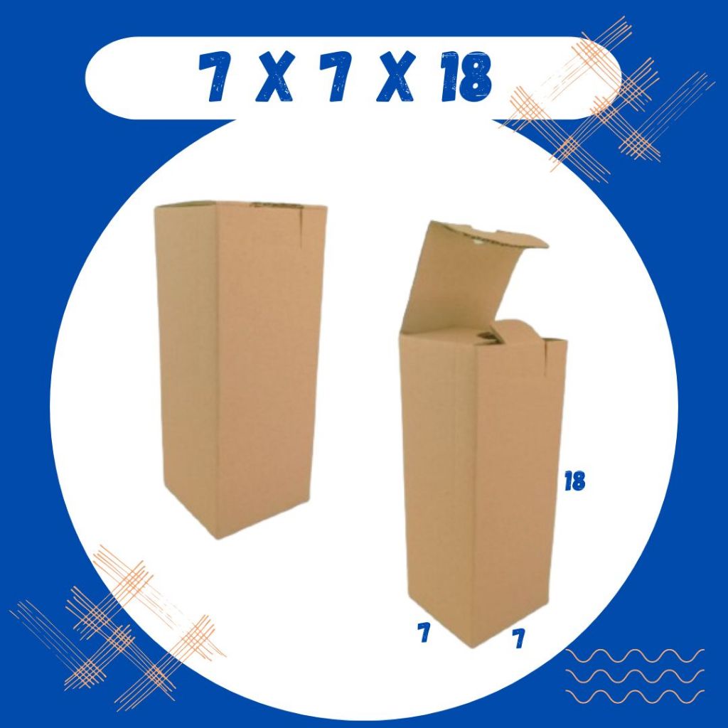 

Karton 7x7x18 Kardus A0 Packing Dus Kotak Kemasan Box Aksesoris Souvenir Sparepart Obat Madu