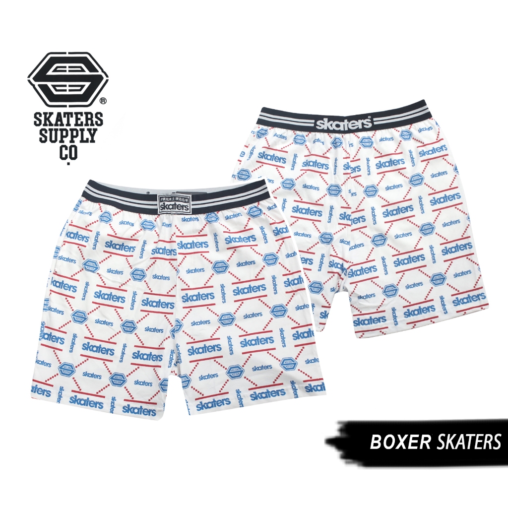 Skaters Boxer Printing Putih XF046