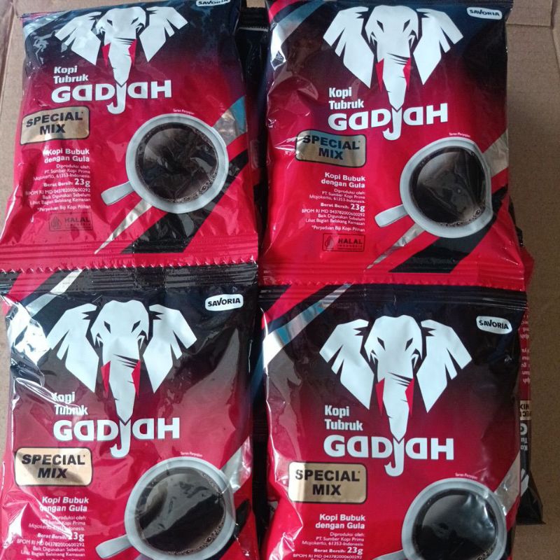 

Kopi Gadjah 1renceng isi 10sachet