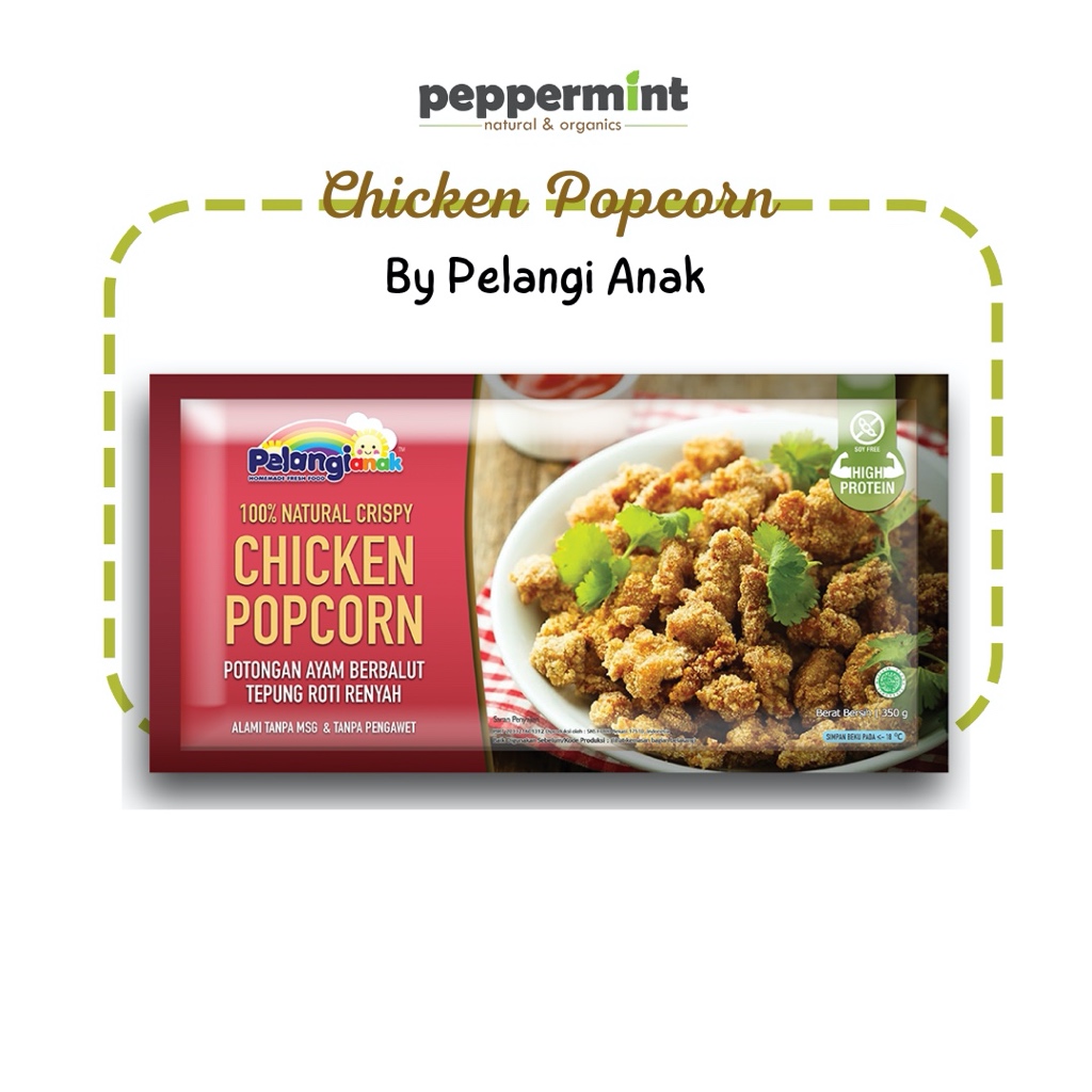 

Pelangi Anak Chicken Popcorn (350 gr) / Chicken Karaage Gluten Free