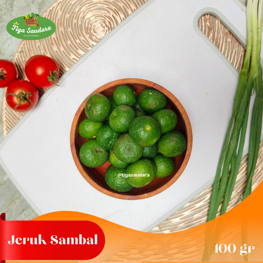 

Jeruk Limau / Jeruk Sambal 100 gr I Sayuran Tiga Saudara I Pengiriman Instan Cimahi