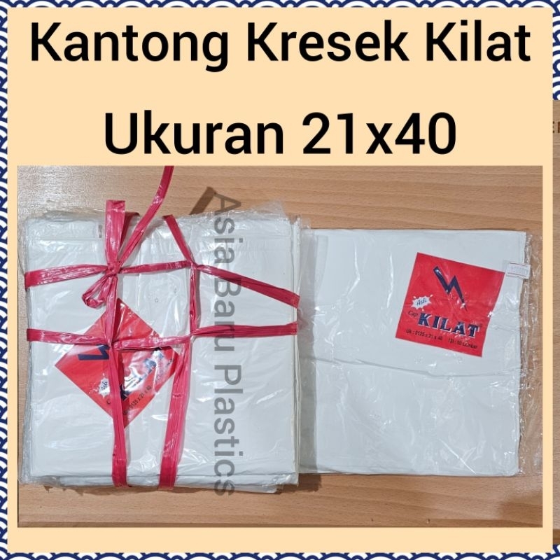 Kantong Kresek Kilat 21x40 / Kantong Plastik 21x40