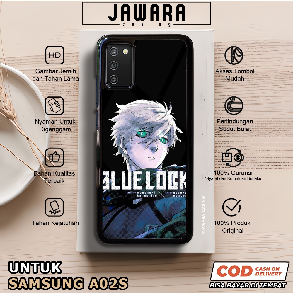 Case Samsung A02S Casing Samsung A02S [BLLK] Premium Case Glossy Case Hp Samsung Jawara Casing Hp Sa