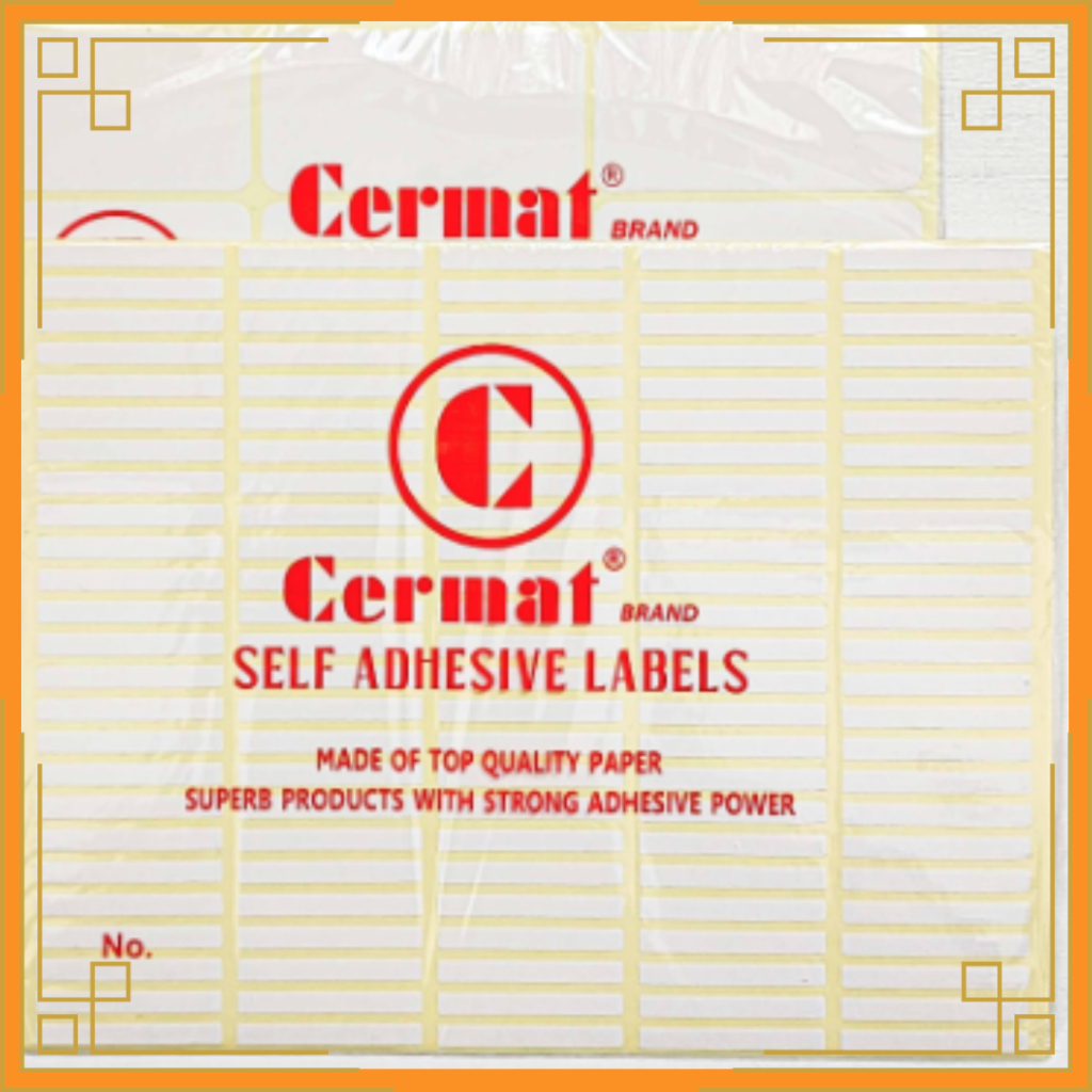 

CERMAT Label Sticker No.99 dan No.103 (Per Pack)