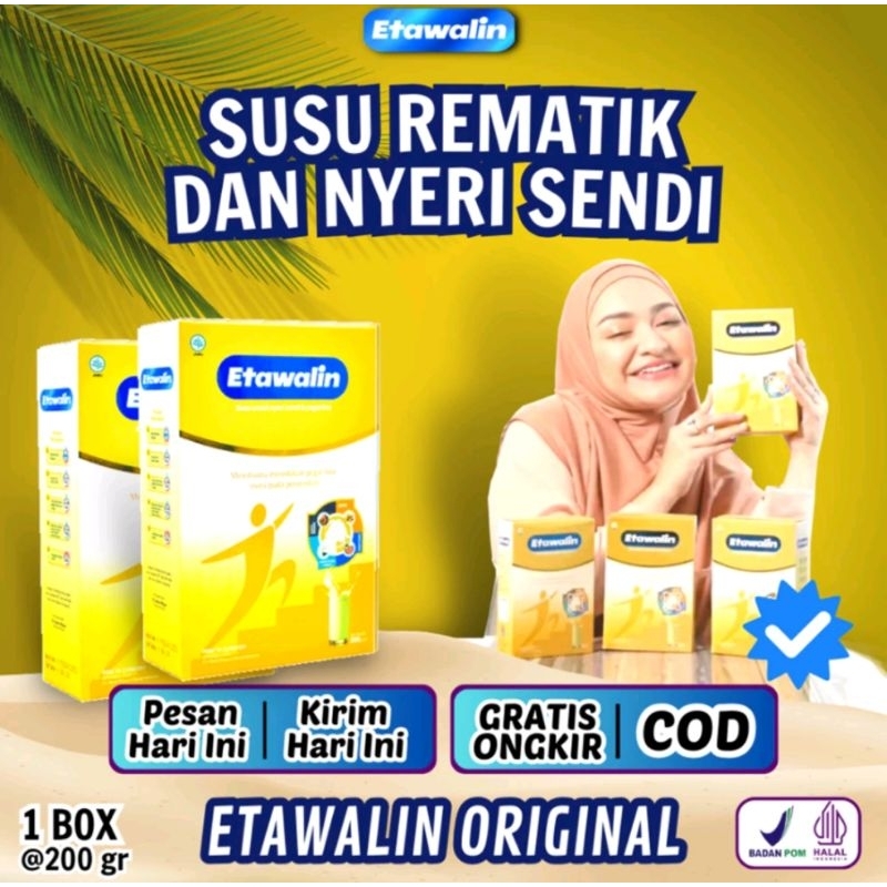 

Susu ETAWALIN 200 gr tinggi Protein/atasi Rematik/Nyeri sendi/Asam Urat/kesemutan