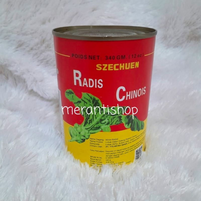 

Radis Chinois 340gram Szechuen Vegeteble White Rabbit / Sayur sze Chuan / Sayur Kaleng / Lobakzhhechuen / Sayur Lobak Kaleng