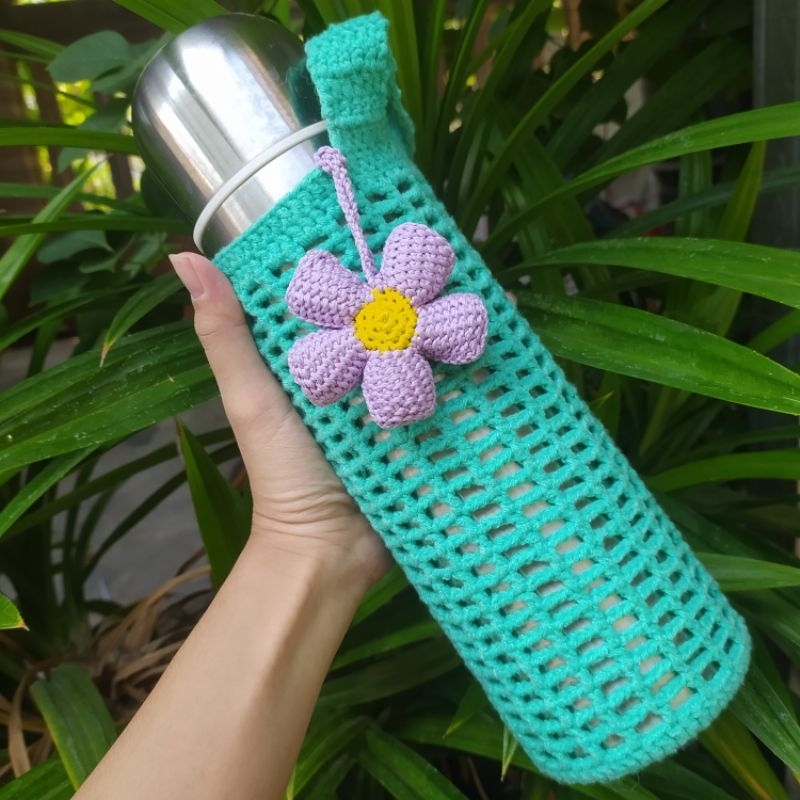 [Craftik_] Tumblr holder rajut - tas botol rajut