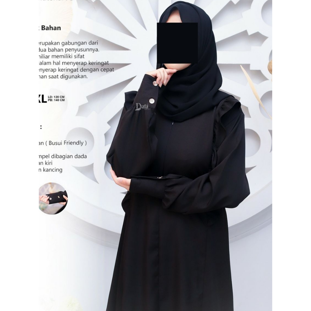Dress Gamis Abaya Remaja Dewasa Polos Shakila Import Baju Muslim Athiya