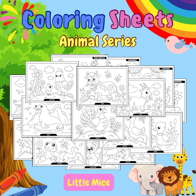 

Kertas Mewarnai 60 Lembar A4 Animal Series Seri Binatang Coloring Book Paper for Kids Aktivitas Anak Souvenir Ulang Tahun Anak Mainan Anak Mewarnai Coloring Book Kado Anak 1 2 3 4 5 6 7 8 9 10 11 12 Tahun Hadiah Kado Ulang Tahun Anak