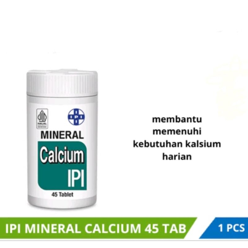 IPI VITAMIN CALCIUM 45 Tablet | IPI Mineral Calcium - Vitamin Calcium | Vitamin Calcium Ipi
