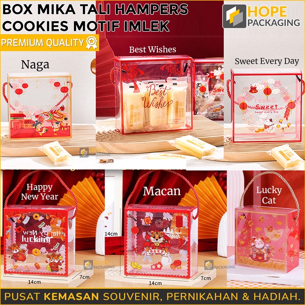 

BRAND Gift Box Hampers Mika lmlek Box Kotak Mika Tali Kotak Mika Box Mika Cookies Mika Tenteng Box Mika Souvenir Imlek Tas Jinjing Hampers Snack