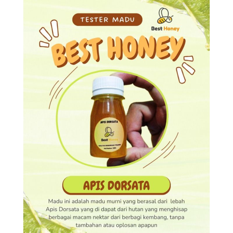 

Tester Madu Best Honey Madu Hutan Apis Dorsata 60g