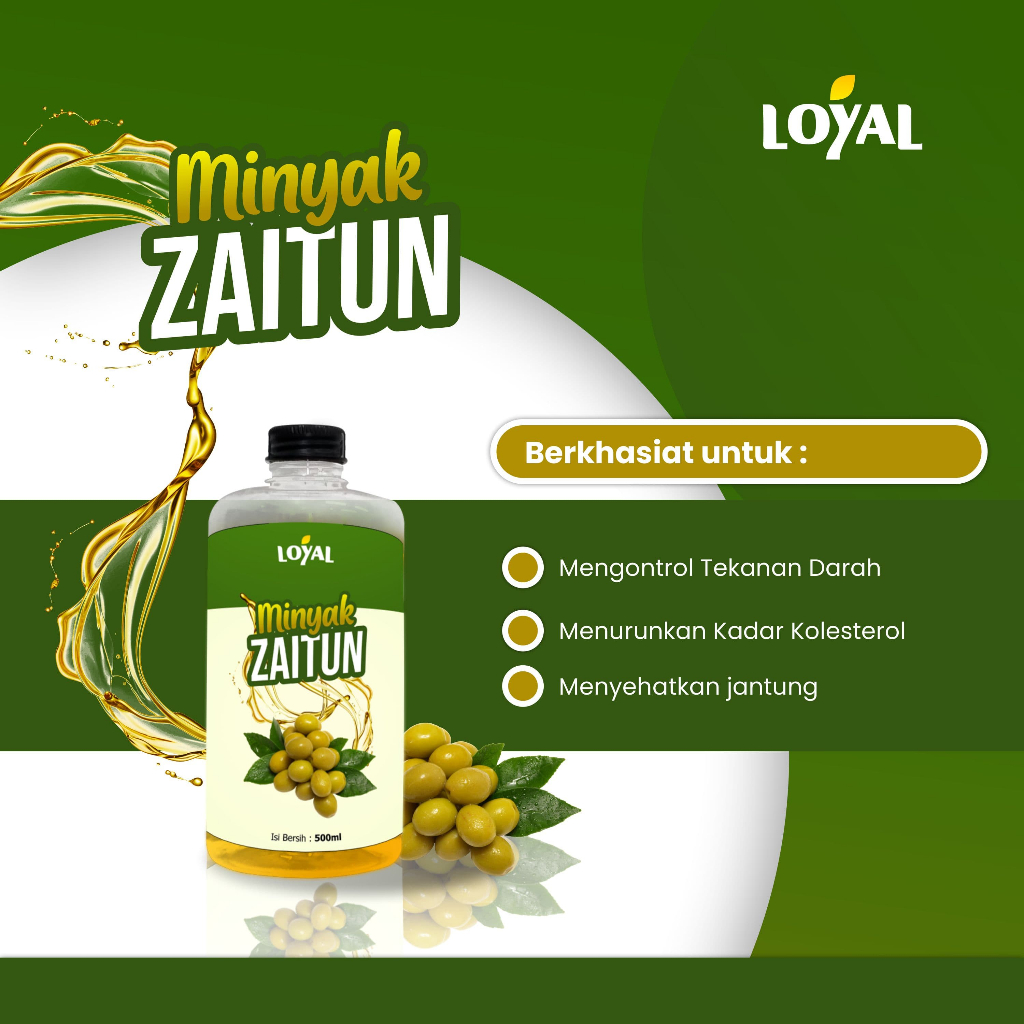 

Minyak Zaitun Murni Asli Untuk Diminum Kesehatan / EVOO - Extra Virgin Olive Oil 500ml