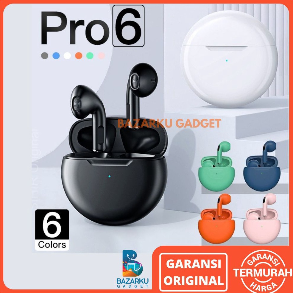 Headset Bluetooth TWS PRO 6 Headset TWS PRO 6 TWS Bluetooth TWS Headseat Bluetooth Earphone Bluetoot