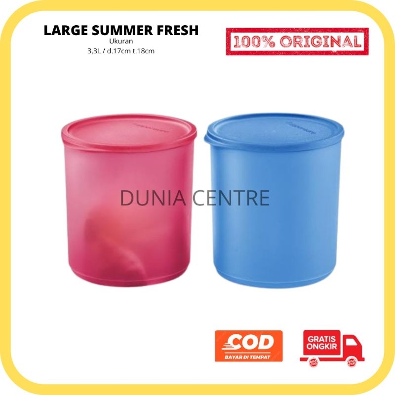 PROMO TUPPERWARE TOPLES LARGE SUMMER FRESH ORIGINAL