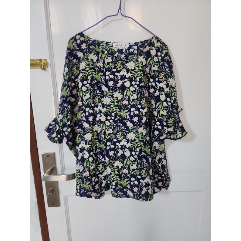 Blouse bunga oversize american holic
