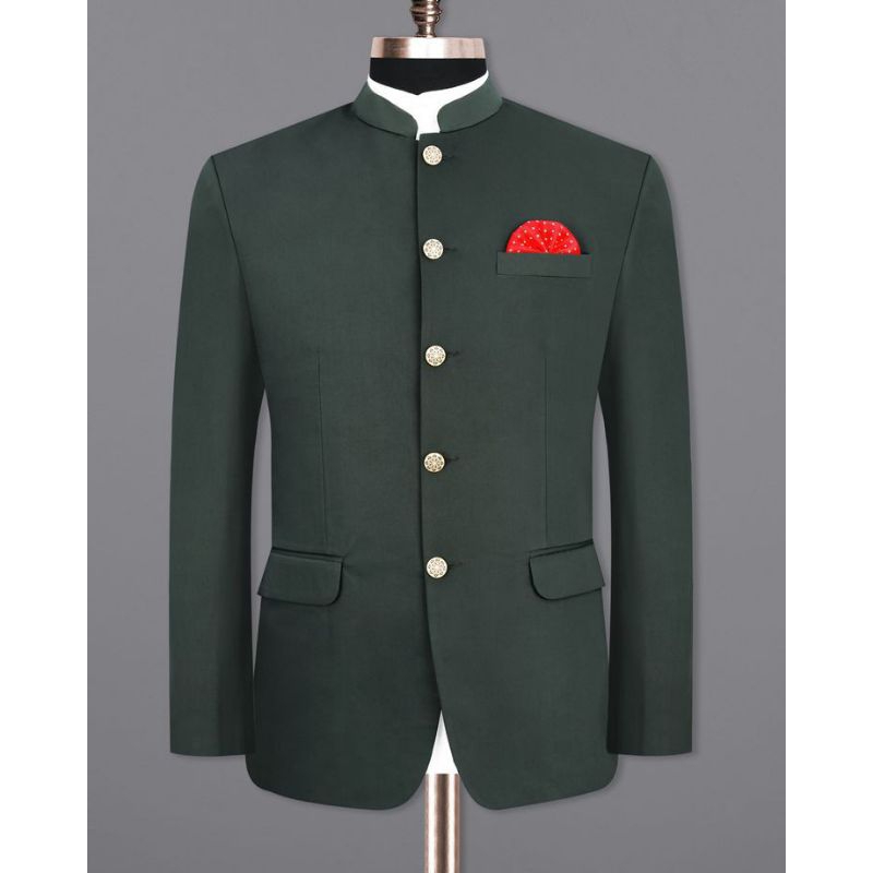 jas mandarin pria premium warna hijau tua / jas mandarin / jas mandarin dewasa