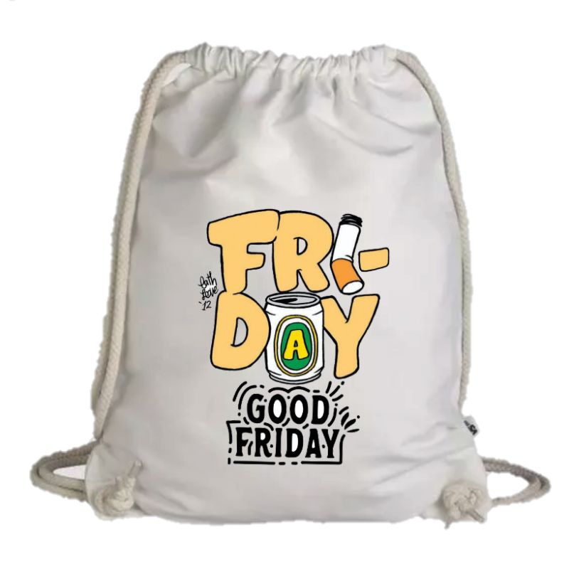 Twobag Tas Futsal (Bisa Custom gambar) Tas Serut Pria