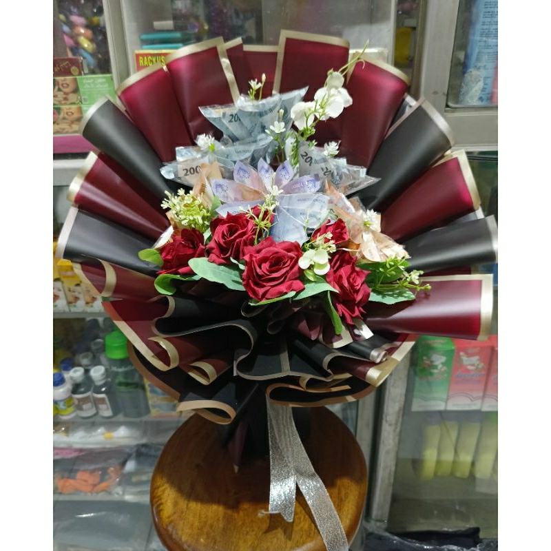 BUKET UANG BENTUK BUNGA