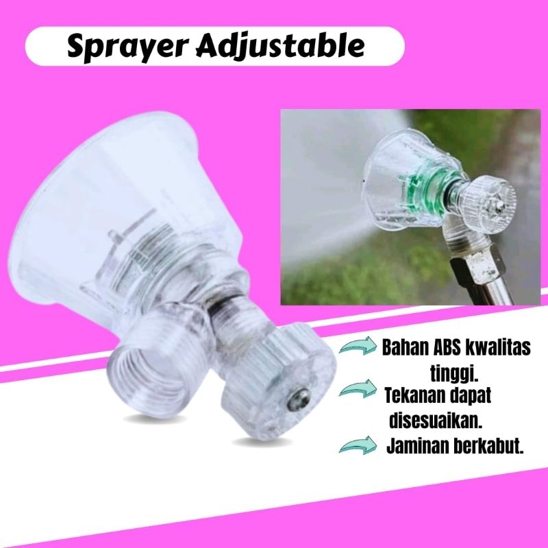 NOZZLE ADJUSTABLE PLASTIK/SPUYER ADJUSTABLE/UJUNG SEMPROTAN SPRAYER ELEKTRIK-ADJUSTABLE