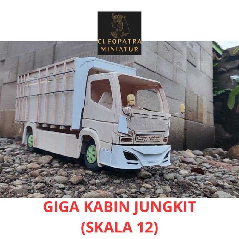 MINIATUR TRUK GIGA SKALA 12 kabin jungkit (mentahan)